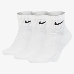 ナイキ ソックス 3足セット 靴下 メンズ レディース キッズ 子供 子ども NIKE 3P エブリデイ クッション アンクル ソックス  3足組 スポーツ クォーター 通学 スクール 普段使い/SX7667-100【RKap