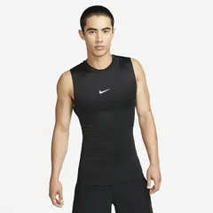 ナイキ ノースリーブ メンズ インナーシャツ NIKE ナイキ プロ Dri-FIT タイト フィットネストップ タンクトップ 黒 ブラック トレーニング ランニング 男性 スポーツウェア/FB7915-010