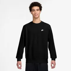 ナイキ スウェットシャツ 長袖 メンズ NIKE クラブ フレンチテリー クルー スポーツウェア トレーニング 男性 クルーネック スエット トレーナー プルオーバー 黒 ブラック メンズウエア nike/FN3889-010