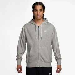 ナイキ スウェット パーカー メンズ NIKE クラブ フレンチテリー フルジップ フーディ 長袖 スポーツウェア トレーニング 男性 パーカ スエット 灰色 グレー 羽織り スウェットシャツ メンズウエア  nike /FN3885-063