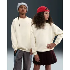 ナイキ 長袖 トレーナー キッズ ジュニア NIKE クラブ フリース オーバーサイズ スウェットシャツ 裏起毛 130-160cm 子供服 スポーツウェア  スエット 裏フリース 子ども 男の子 女の子  スポーティ   キッズウエア/FD2923-047