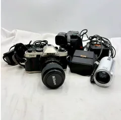 【❗️✨ジャンク大量セット📷✨❗️】Nikon FE10・Video8・フルHDビデオカメラ 豪華カメラセット✨簡易清掃済・現状ジャンク品❗️