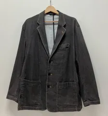 papas パパス D0424FJ テーラードジャケット ダンガリー 3B サイズL ブラック 綿58% ポリエステル40% ポリウレタン2% 日本製