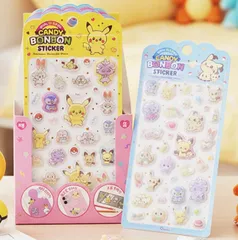 【 韓国限定 】Pokemon candy bonbon sticker ポケモン ポケピース 3D 立体 ぷっくり キャンディボンボン ステッカー シール ドロップシール うるちゅる 韓国 韓国代行 韓国購入 日本未入荷 日本未発売 入手困難