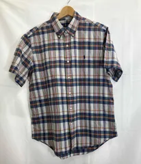 RALPH LAUREN / ラルフローレン / 半袖シャツ / Bleeding Madras / マドラスチェック / ボタンダウン / インド綿 / サイズL