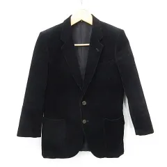 JUN ジュン テーラードジャケット シングル コーデュロイ 黒 ブラック S