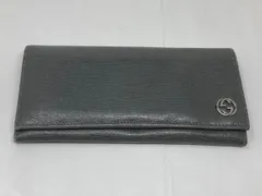 ◆GUCCI グッチ 長財布 グレー系 インターロッキングG 256348 ウォレット 中古◆15683★