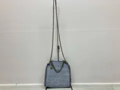 STELLA McCARTNEY ステラマッカートニー ショルダーバッグ ファラベラ  ラフィア ライトブルー 夏 