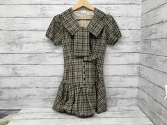 Darich／ビッグリボンバルーンチェックミニワンピース／ワンピース／112524002／フリーサイズ／レディース