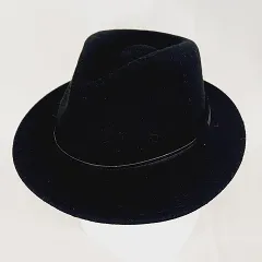 ルーベン RUBEN ハット 中折れハット フェルト ウール テープ ブラック 黒 