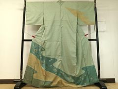 オーダーメイド】裾引き着物 絽ちりめん 訪問着 芸妓 舞踊 トンボ 正絹