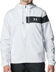 アンダーアーマー UNDER ARMOUR UA MESH LINER COLORBLOCK JACKET メンズ ジャケット アウター 撥水 軽量 メッシュ トレーニング 運動 フーディー シンプル  6007836 100 WHITE