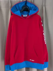 YONEX ヨネックス 裏起毛 パーカー L 赤青