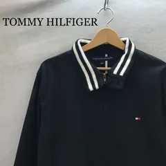 【古着】【USED】 TOMMY HILFIGER ブルゾン Ｍ ブラック メンズ ファッション素材:綿100%_233023