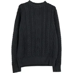 古着 90年代 エルエルビーン L.L.Bean ケーブル編み コットンニットセーター メンズS相当 ヴィンテージ/eaa617799