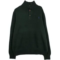 古着 ラルフローレン Ralph Lauren POLO by Ralph Lauren ハーフボタン コットンニットセーター メンズXL相当/eaa618192