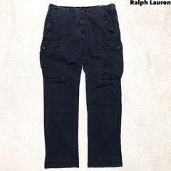 ポロ ラルフローレン 90s USED加工 ダブルニー シンチバック パンツ