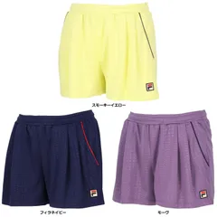 フィラ FILA テニス ショートパンツ レディース ウェア テニスウェア エンボスドットメッシュ バックホールメッシュ 吸水 吸湿 速乾 UV 部活 練習 トレーニング  VL2935 20 フィラネイビー