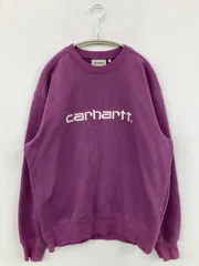 Carhartt カーハート スウェット S パープル スウェット 裏起毛 前面プリント ブランドロゴ 長袖