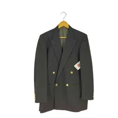 バーバリーズ BURBERRYS TASMANIA WOOL 金ボタン ダブルテーラード ジャケット メンズ  96-84-180