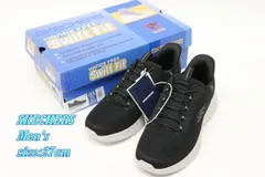 SKECHERS スケッチャーズ メンズスニーカー ハンズフリー Swift Fit SKECH-LITE PRO 27cm ブラック シューズ R2602-224