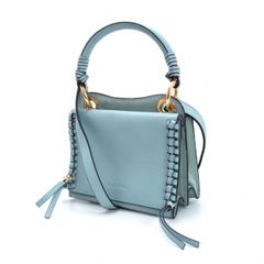 完売商品！GIANNI NOTARO メッシュストラップ巾着バッグ ライトブルー