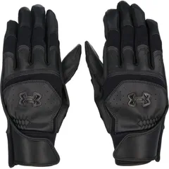 UNDER ARMOUR アンダーアーマー UAヤード プロ バッティンググローブ ノンカラー 野球 ソフトボール バッティンググラブ 6001315-001、(001)Black