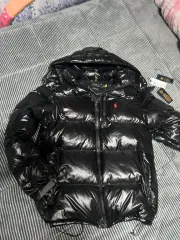 ポロ ラルフローレン ブラック ダウン Mサイズ 光沢ダウン