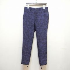 ナラカミーチェ 総柄ストレッチコーデュロイパンツ テーパード 緑46 
