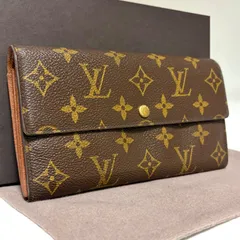 y23 ポルトモネ クレディ　ポルトフォイユ サラ　旧型　Louis Vuitton ルイ ヴィトン 　2つ 折り　二つ折り　フラップ ボタン 式　長 財布　ウォレット　モノグラム