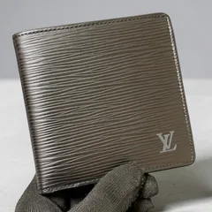 w45 ポルトフォイユ マルコ　モノグラム　ルイ ヴィトン　LOUIS VUITTON　2つ 二つ 折り 財布　ミニ　コンパクト ウォレット コインケース 小銭入れ 付き エピ　ノワール　ブラック