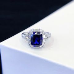 K18 非加熱 ロイヤルブルーサファイア リング GUILD鑑別 - メルカリ