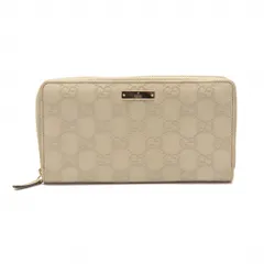 グッチGUCCI シマ GG柄ラウンドジップウォレット アイボリー