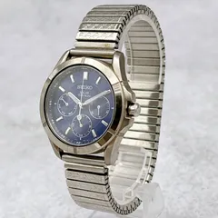 SEIKO メンズ腕時計 V14J-0AE0 TITANIUM 青文字盤 クォーツ 新品電池交換済 稼働品 204