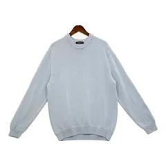 ZANONE ザノーネ ニット セーター クルーネック ソフトコットン 810234-ZN392 シンプル メンズ サイズ52 ブルー トップス DM18088■