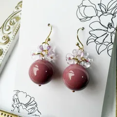 チェコビーズの可愛いピアスD106