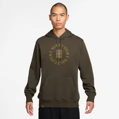 サイズM、NIKE(ナイキ) ナイキコート DF ヘリテージ フリース プルオーバー L/S フーディ 硬式テニス ウェア スウェットシャツ HM6760