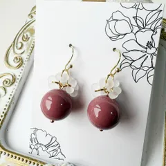 チェコビーズの可愛いピアスD107