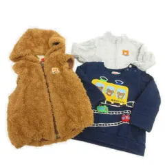 ミキハウス mikihouse 3点 セット まとめ スウェット ベスト ファー 100 マルチカラー