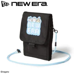 新品 NEWERA ニューエラ 正規品 ちいかわ chiikawa コラボ 限定 ネックポーチ ショルダー ポーチ 斜め掛け バッグ スマホショルダー グッズ 小物  ハチワレ うさぎ キャラクター グッズ  黒 ブラック 14864481