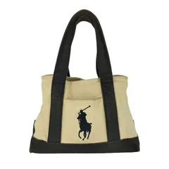 ポロラルフローレン POLO RALPH LAUREN ビッグポニー刺繍 キャンバス トートバッグ レディース 表記無 