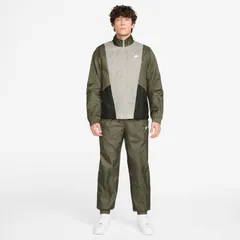 NIKE(ナイキ) ナイキ クラブ ウーヴン トラック スーツ スポーツスタイル ウェア その他ウェア HJ1986、(222)ミディアムオリーブ/セコイア