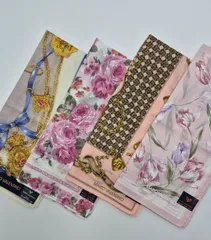 【新品】MARIO VALENTINO レディースハンカチ 4枚セット お買い得品