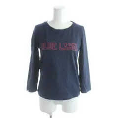 バーバリーブルーレーベル BURBERRY BLUE LABEL Tシャツ カットソー 長袖 38 紺 ネイビー/AP