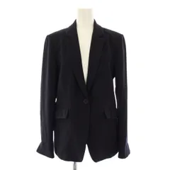 23区 オンワード樫山 23SS 洗えるトリアセダブルジョーゼット テーラードジャケット 40 紺 JK23SS0002 /KH