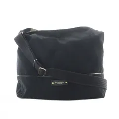 ブルーレーベルクレストブリッジ BLUE LABEL CRESTBRIDGE ショルダーバッグ 黒 ブラック 無地 ブランドタグ /RI ■OS