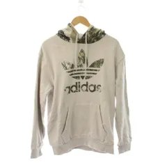 アディダスオリジナルス adidas originals トレーナー XL グレー 長袖 フード付き カモフラージュ柄 /JP