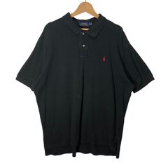 90s ポロラルフローレン USA製 半袖ポロシャツ 黒 L - メルカリ