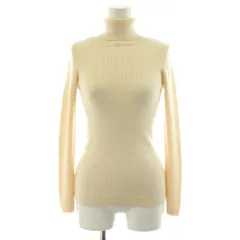 ブルーレーベルクレストブリッジ BLUE LABEL CRESTBRIDGE ニット セーター 長袖 タートルネック ウール 38 アイボリー /KU