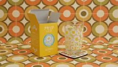 アデリアレトロ 中コップ 花ざかり｜毎日使いたくなる、昭和レトロの愛しい一杯